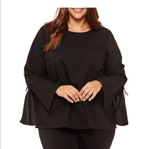 Worthington black blouse